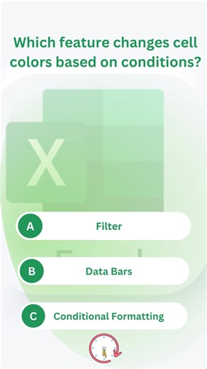 🎨 Want to color-code your Excel automatically? #Office365 #ExcelTricks #quiz #tricks #exceltips #QuizTime #exceltricks | Excel Tricks