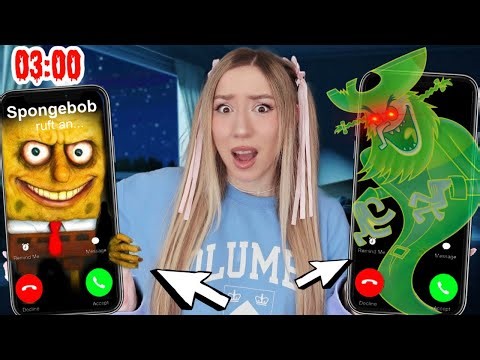 RUFE niemals SPONGEBOB SCHWAMMKOPF & fliegender HOLLÄNDER aus BIKINI BOTTOM 3 UHR Nachts zu HAUS a