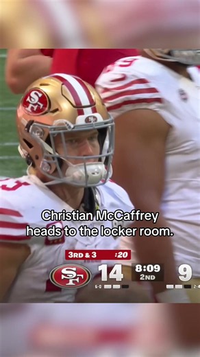 CMC left the game in the first half vs. the Falcons. #nfl #nflfootball #cmc #49ers (📺 FOX)