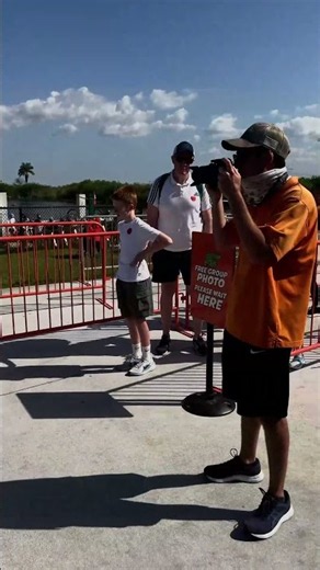 Everglades boat tours hand you one free professional group shot.