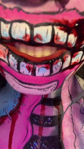 Insane in the Membrane Cotton Candy Clown Makeup Tutorial