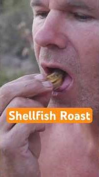 Shellfish gather and roast on hot coals
