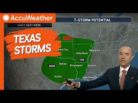 Severe Storms and Flood Danger Target Texas Early Next Week
