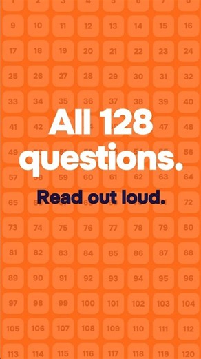 All 128 US Citizenship Test Questions, Read Aloud (2025 Civics Test) #USCitizenship