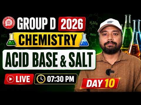 Group D Science 2026 |🔥Complete Acid Base & Salt🎯 One Shot | Er. S K Jha sir
