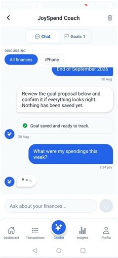 Ask your JoySpend AI Copilot