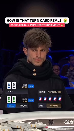 nightmare poker hand with $7,000,000 going to 1st 😰 #wpt #poker #casino | World Poker Tour (WPT)