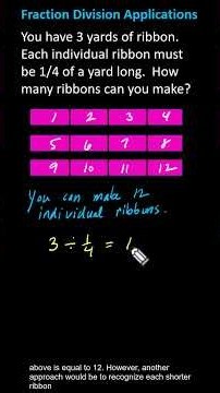 5th Grade Math: Whole Number Divided by aUnit Fraction Application | 5.NF.B.7 #5thgrademath