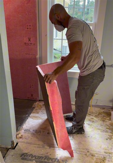 How to set a shower pan. @Inoteca InstantBond 2 part ca glue to adhere the template. #construction #diy #carpentry #remodeling #homeimprovement