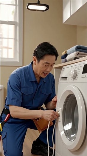 LG washing machine showing an FE error