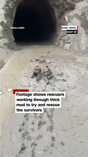 Nepali army rescues people from hydro power plant tunnel