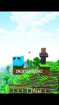 Diamond Block & Evil Rich 🤑 Villager 😱 #minecraft #shorts