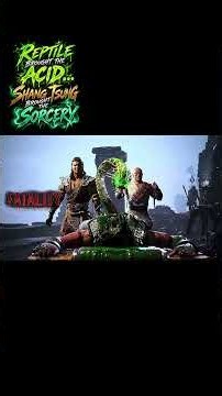 🐍🦎 Shang Tsung FATALITY & ANIMALITY on Reptile! DARK SORCERY ENDS THE ZATERRAN | MK1 PS5 4K 60FPS
