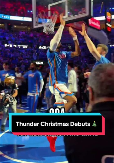 The @OKC Thunder are celebrating quite a few Christmas debuts 🎄 #NBA #NBAXmas #OKCThunder #Shai #NBAHighlights