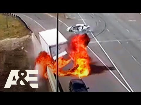 Highway Crashes & Chaos Caught on Camera *Compilation* | Road Wars | A&E