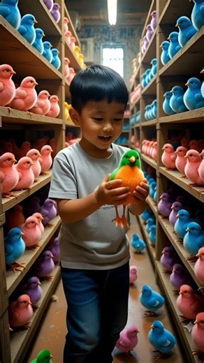 unbelievable The Most Adorable Rainbow chicks 😍🐣#cute
