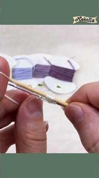 No long needle? Want to know how to make these tiny flowers anyway? 🌸 #embroidery #handembroidery