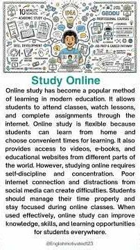 Study Online — Learn Anytime and Anywhere with Technology #english #spokenenglish #learnenglish