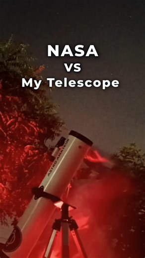 NASA vs My Telescope 🔭 | Deep Space Through a 76mm Telescope #nasa #astronomy #space