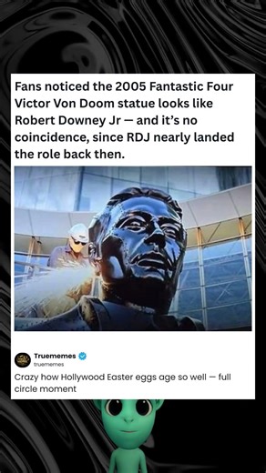 The 2005 Fantastic Four Doom statue looks like Robert Downey Jr, who nearly play him. #FantasticFour