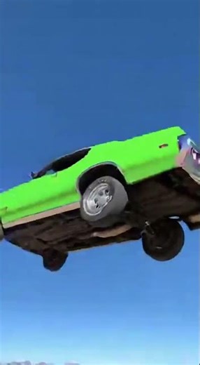 1970 OLDS 442 Will This Ramp Jump Destroy the Car! #Shorts AI