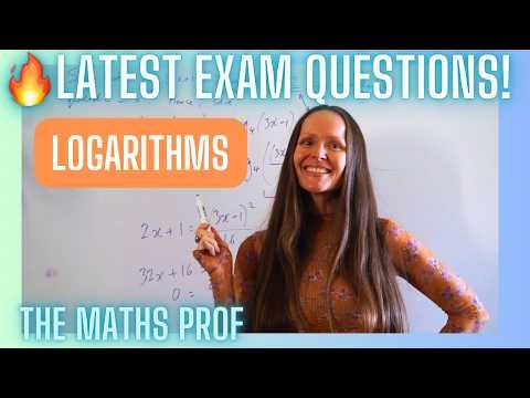 Latest Logarithm Exam Questions Explained (You Need These!) - The Maths Prof