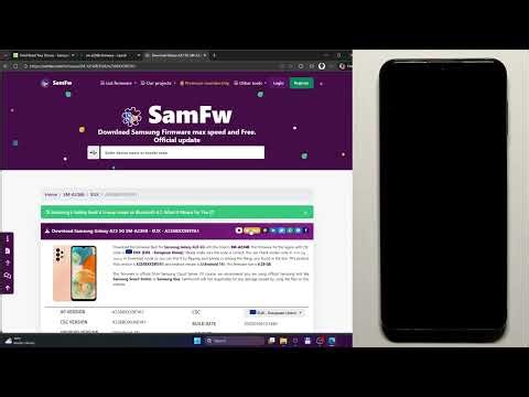 SAMSUNG Galaxy A23 5G - How to Manually Update via Odin Without Data Loss