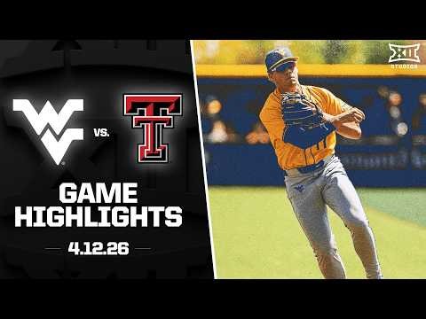 West Virginia vs. Texas Tech Highlights (4.12.26) | 2026 Big 12 Baseball