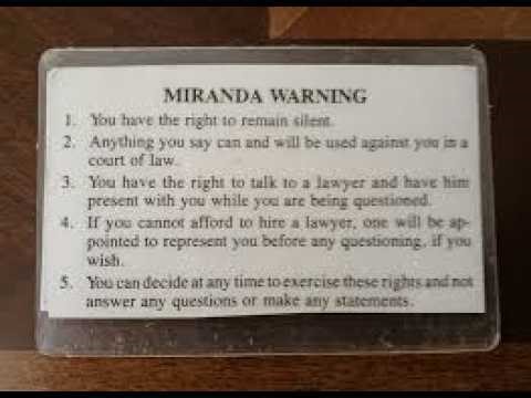 The Story Of Miranda Rights