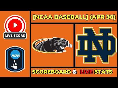 🔴 Milwaukee vs Notre Dame LIVE | NCAA College Baseball | April 30, 2026 | Live SCOREBOARD