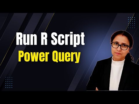 How to Run R Script in Power Query | Power BI #arpitastechcorner