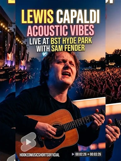 Lewis Capaldi & Sam Fender's Stunning Acoustic Moment 🎸✨