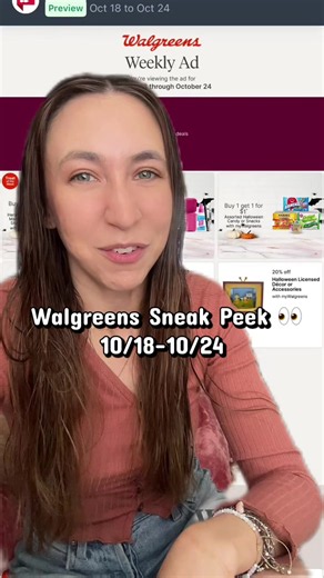 Walgreens Sneak Peek of Deals 👀 10/18-10/24 a few new things and a few repeats, which deals are you looking forward to? #walgreens #walgreenscouponing #couponing #momlife #howtosavemoney
