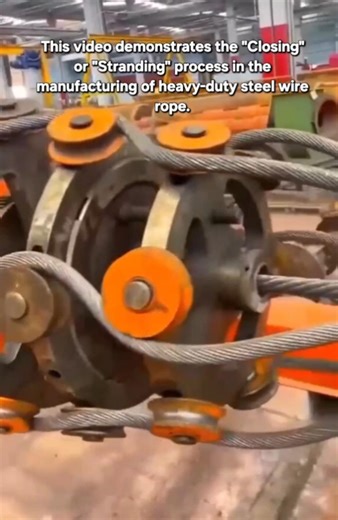 ​Massive Industrial Machine Twisting Heavy-Duty Steel Wire Rope | Manufacturing Process