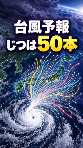 台風の進路予想、バラバラな理由とは？ #shorts #科学 #台風
