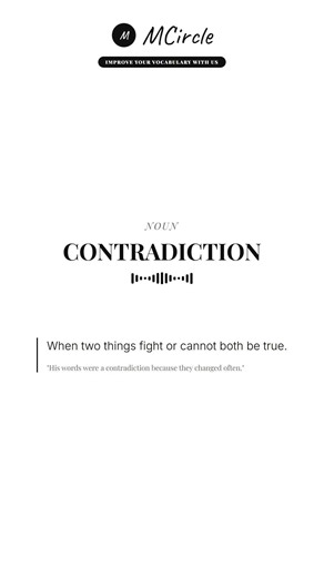 Learn English: What is Contradiction? | Vocabulary Shorts