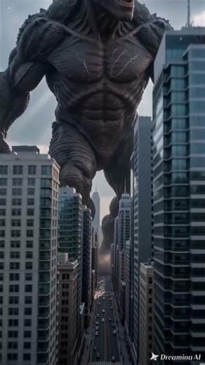 A Giant Alien Walks Through the City… Caught on Camera 😳