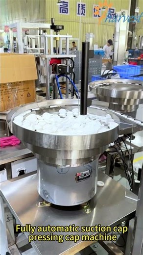 Fully automatic suction cap pressing cap machine, Capping machine with suction cap