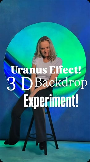 Backdrops Gallery | Photography Backdrops | Hand Painted on Instagram: "🪐The Uranus Effect is a 3D circle backdrop designed to create depth, atmosphere, and mood — all in-camera! 🎨Hand-painted on canvas, layered with fabric, and enhanced with light, this setup creates a rich, dimensional look that instantly elevates portraits, and creative editorials. ‼️If you’re looking for a backdrop that feels alive, textured, and intentionally designed, this is it. ✨ Save this post for later 📸 Check my ot