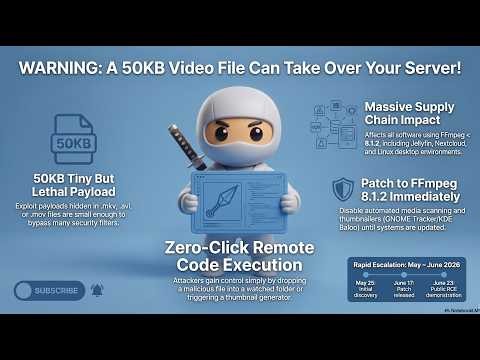 WARNING: A 50KB Video File Can Take Over Your Server! (FFmpeg PixelSmash Exploit)#cybersecurity