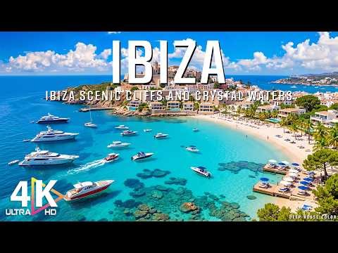 IBIZA 4K Aerial 🇪🇸 🌊 Balearic Beaches, Turquoise Waters & Mediterranean Island Paradise 🚁