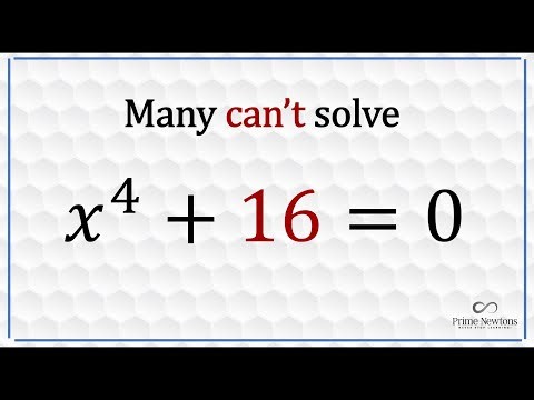 Solve x^4 + 16 = 0