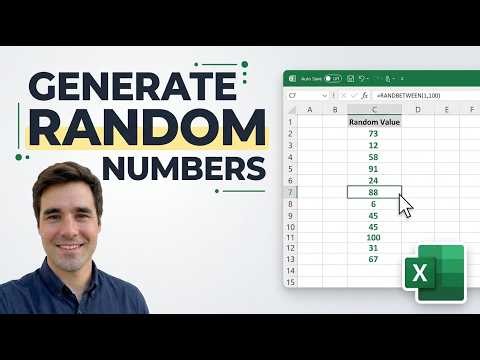 Generating Random Numbers In Excel [New Method]