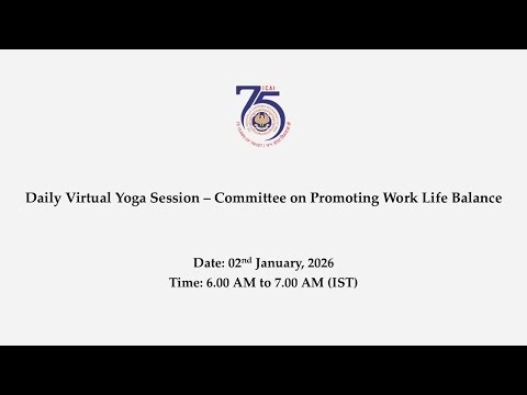 Virtual Yoga Session – Committee on Promoting Work Life Balance