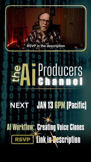 AI Music Production: Jan 13 6PM PST - Voice Cloning