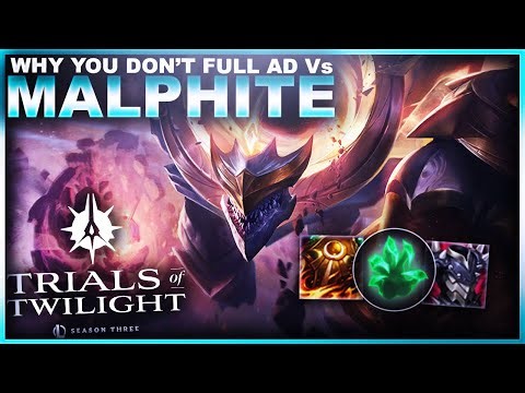 WHY YOU DON'T PLAY FULL AD Vs MALPHITE! | League of Legends