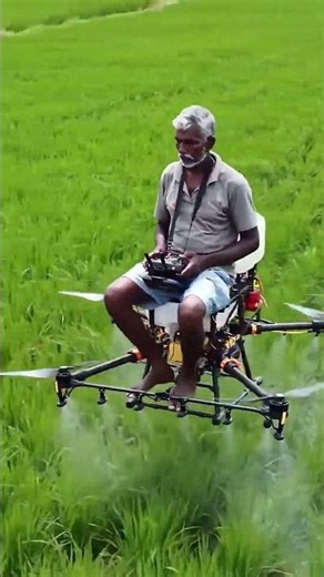 Spraying process of chemical agents in rice fields by drone
