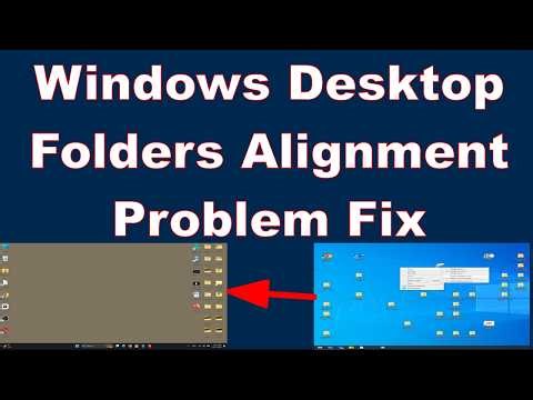 Windows Desktop Folders Alignment Problem Fix