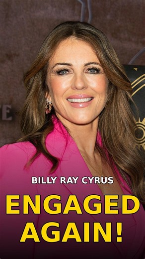 Billy Ray Cyrus & Elizabeth Hurley Are ENGAGED! 💍 The Ring Is MASSIVE #shorts