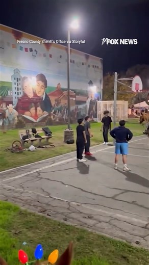 HORSING AROUND: A sheriff’s deputy in California has some fun with local residents by joining in on a game of HORSE, while riding his horse. | Fox News